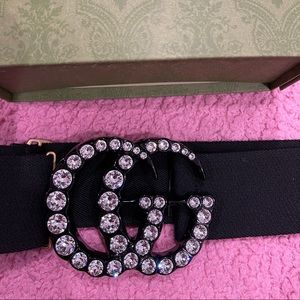 100% Authentic Gucci Crystal Belt Size 100-30